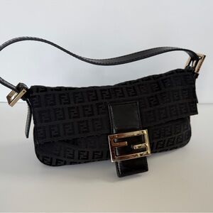 Fendi Black Monogram Shoulder Bag